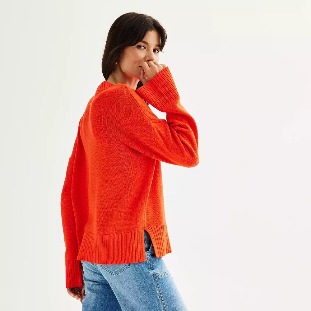 Sonoma Orange crew neck sweater
